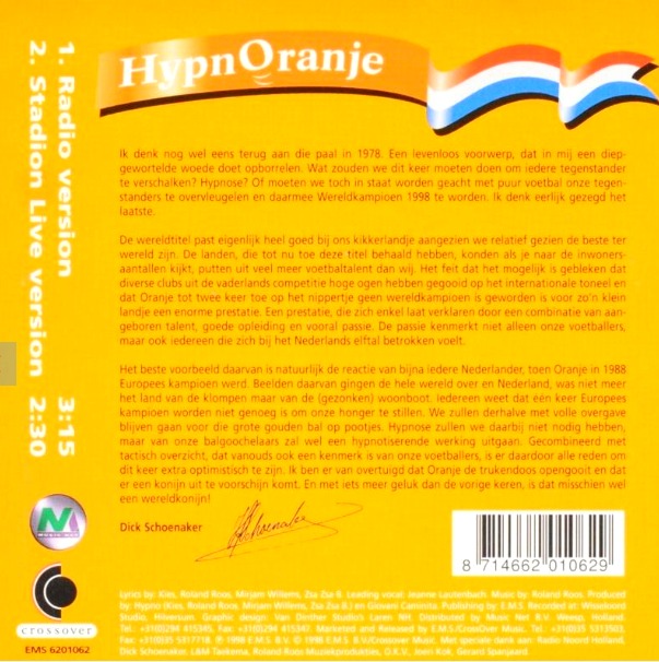 HypnOranje - Roland Roos Music